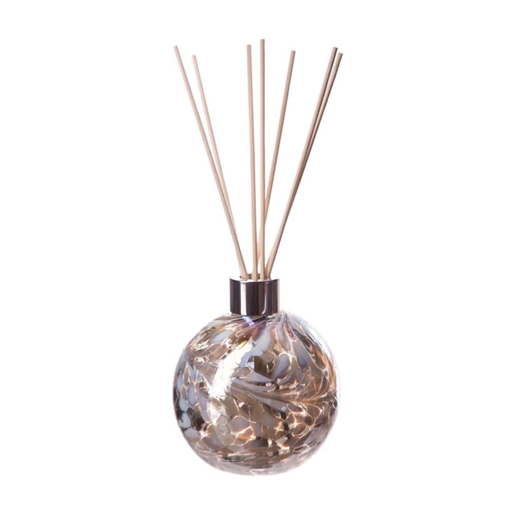 Amelia Art Glass Silver & White Sphere Reed Diffuser £15.74